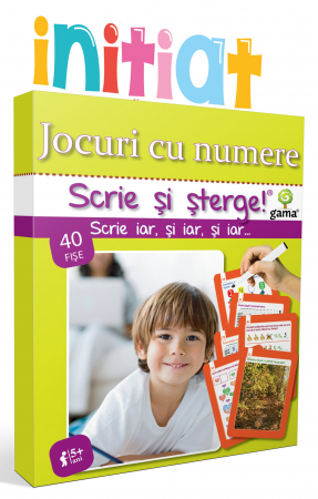 CĂRȚI - Jocuri cu numere SCRIE ȘI ȘTERGE! INIȚIAT