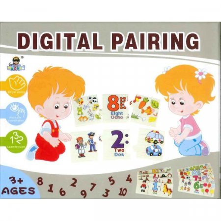 Joc educativ de asociere numere şi mulţimi de obiecte tip puzzle- Digital pairing [0]