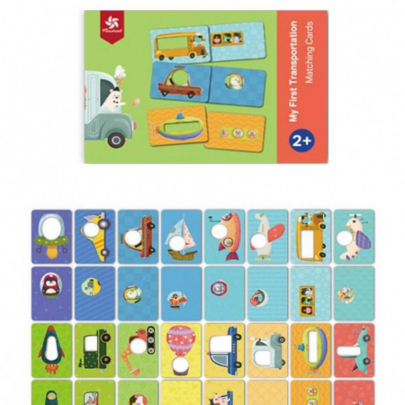 Carduri educative asociere imagini mijloace de transport - MY FIRST TRANSPORTATION MATCHING CARDS [1]