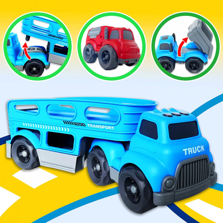 Trailer interactiv cu 2 maşinuţe Kinetic Truck [4]