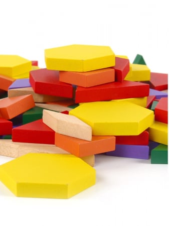 Joc tangram din lemn 125 piese - Puzzle Blocks Unlimited puzzle [1]