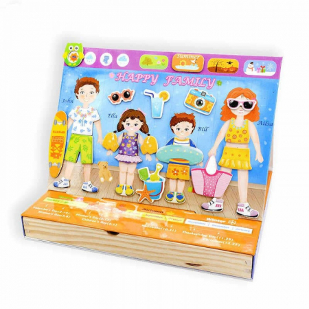 Set magnetic ÎMBRACĂ FAMILIA- Magnetic Dress-up Puzzle Family [1]