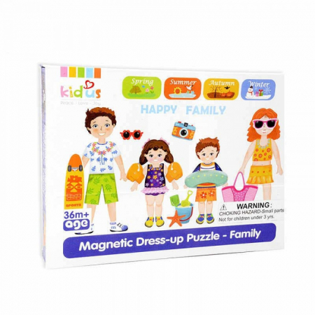 Set magnetic ÎMBRACĂ FAMILIA- Magnetic Dress-up Puzzle Family [4]