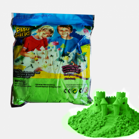 Rezervă nisip kinetic verde - Play sand - 1 kg [1]