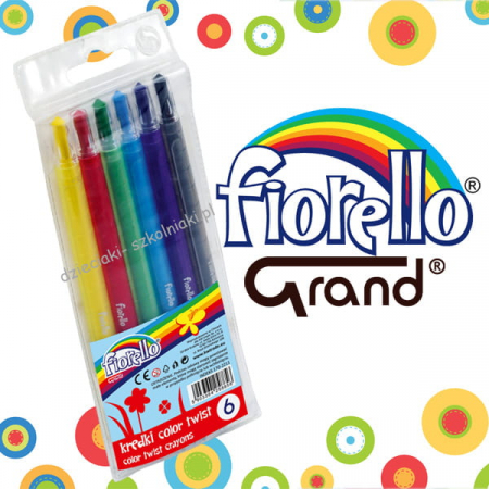 Set 6 creioane cerate FIORELLO Color Twist Crayons [1]