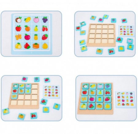 Joc de memorie şi asociere imagini FRUCTE ŞI FORME GEOMETRICE - Instant memory card [3]