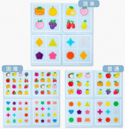 Joc de memorie şi asociere imagini FRUCTE ŞI FORME GEOMETRICE - Instant memory card [4]