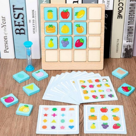 Joc de memorie şi asociere imagini FRUCTE ŞI FORME GEOMETRICE - Instant memory card [1]