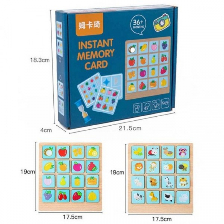 Joc de memorie şi asociere imagini FRUCTE ŞI FORME GEOMETRICE - Instant memory card [6]
