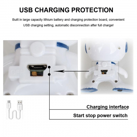 Jucărie interactivă cu lumini robot zburător cu baterie reîncărcabilă - Induction aircraft [2]