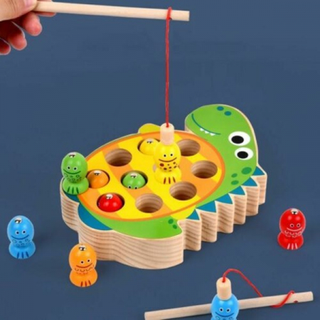 PROMOŢII - Joc de pescuit magnetic DINOZAUR - Dinosaur fishing game