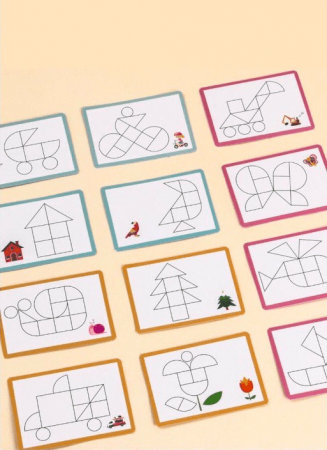 Puzzle creativ de tip tangram - Shapes Puzzle [7]