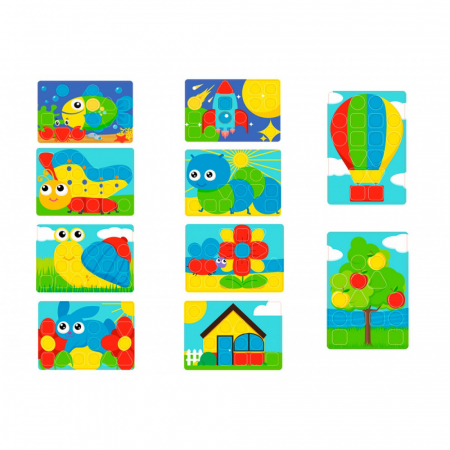 Joc creativ mozaic cu butoni Mosaic Technok [4]
