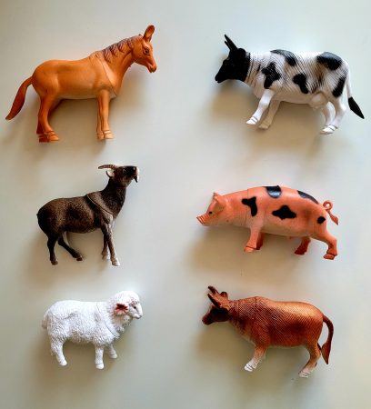Jucării de rol - Set 6 figurine animale de la fermă 3