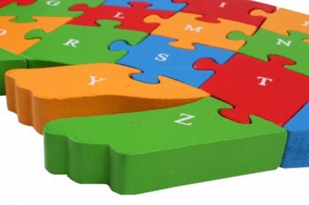 Puzzle PISICA din lemn, cu piese mari [2]