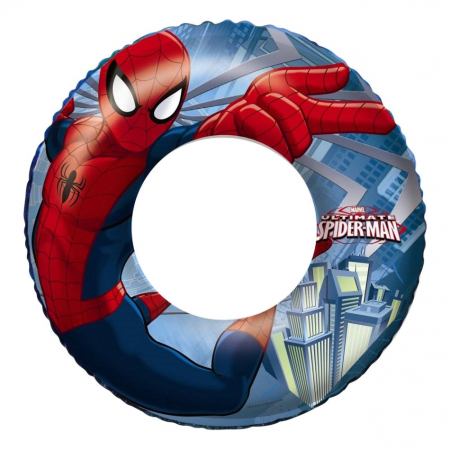 Articole pentru plajă - Colac inot pentru copii, gonflabil, model Spider man MARVEL, 56 cm, Bestway