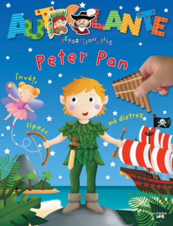 Cărţi cu autocolante - Autocolante repozitionabile. Peter Pan