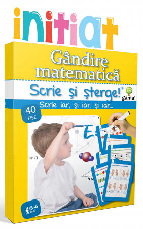 PROMOŢII - SCRIE ȘI ȘTERGE! INIȚIAT. Gândire matematică • 5-6 ani