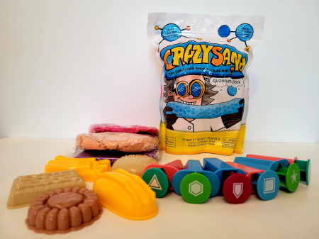 Set nisip pentru modelat 3 culori si forme CRAZY SAND [1]