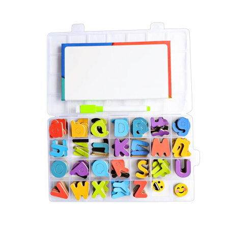 Jocuri Didactice - Alfabetar magnetic cu tablita pliabila