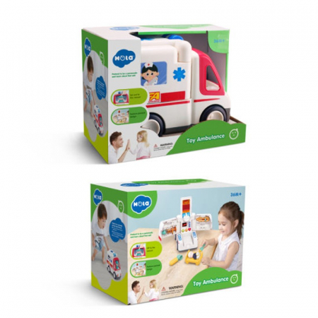 Ambulanța interactivă cu paramedic si pacient Hola Toy Ambulance [6]