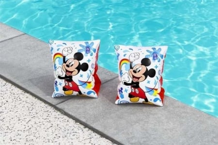Articole pentru plajă - Aripioare inot gonflabile copii 3-6 ani Bestway, Mickey Mouse, 23 x 15 cm