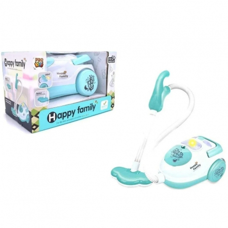 PROMOŢII - Aspirator cu sunete şi lumini HAPPY FAMILY alb + bleu
