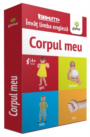 Carduri şi cărţi de joc educative/Montessori - Bingoletto. Invat limba engleza. Corpul meu.