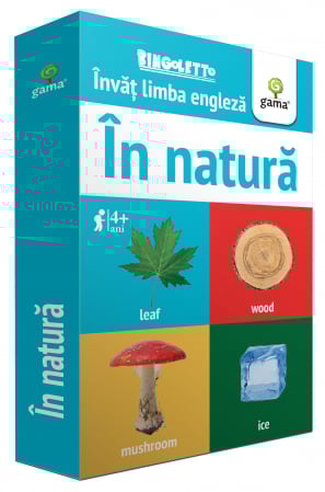 Carduri şi cărţi de joc educative/Montessori - Bingoletto. Invat limba engleza. In natura.