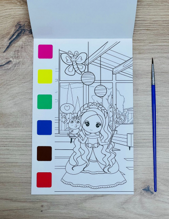 Carte de pictat cu pensula si acuarele Watercolor Painting [4]