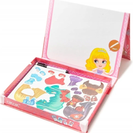 Carte magnetică puzzle Imbraca fetita Magnetic Girl dress up game [3]