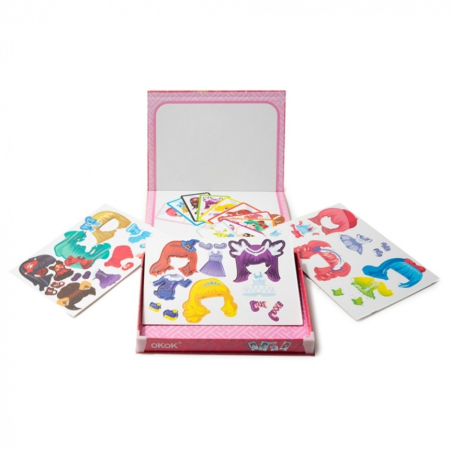 Carte magnetică puzzle Imbraca fetita Magnetic Girl dress up game [4]