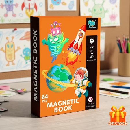 Puzzle - Carte magnetica tip puzzle 49 de accesorii Spatiul cosmic