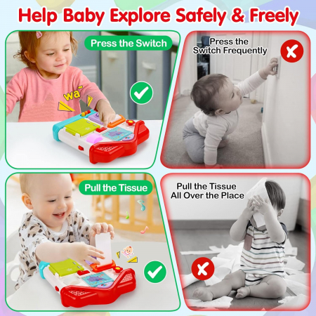 Casuta interactiva cu activitati Montessori senzoriale Hola Toys [5]