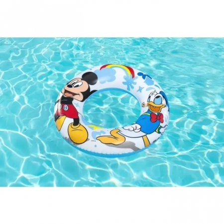 Articole pentru plajă - Colac gonflabil BESTWAY 3-6 ani, 56 cm Mickey Mouse si Donald - Disney Junior