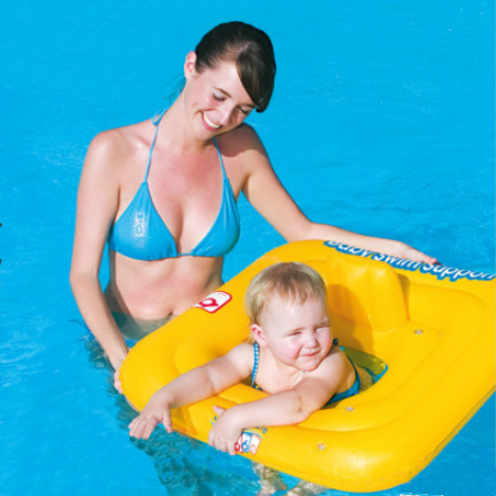 Articole pentru plajă - Colac gonflabil Bestway Swim Safe 76 cm x 76 cm - 11-15 kg/ 1-2 ani