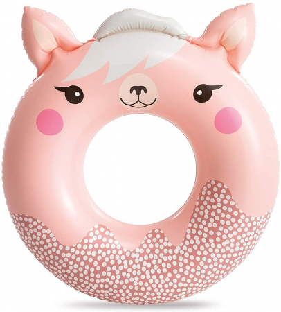 Articole pentru plajă - Colac gonflabil inot pentru copii 8 ani +, 84 x 76 cm INTEX model animalute 1