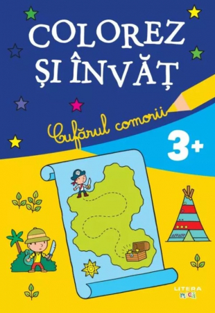 Cărţi de colorat - Colorez si invat. Cufarul comorii (3+)