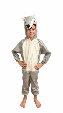 IDEI DE CADOURI - Costum de lup pentru copii salopeta