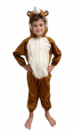 IDEI DE CADOURI - Costum de ursulet maro pentru copii salopeta
