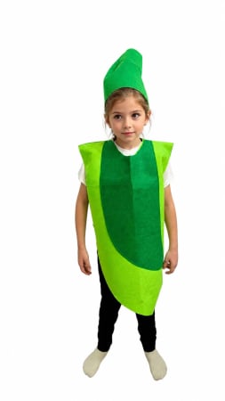IDEI DE CADOURI - Costum din fetru copii fructe si legume Mazare