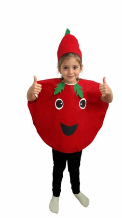 IDEI DE CADOURI - Costum din fetru copii fructe si legume Rosie
