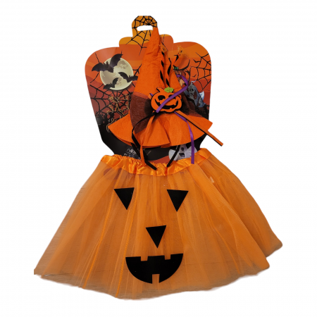 COSTUMATII TEMATICE - Costum Halloween fete Vrajitoare dovleac