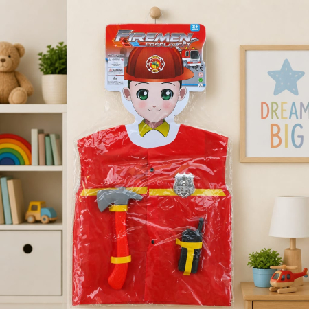 Costum tematic cu accesorii din plastic Pompier 3-7 ani [1]
