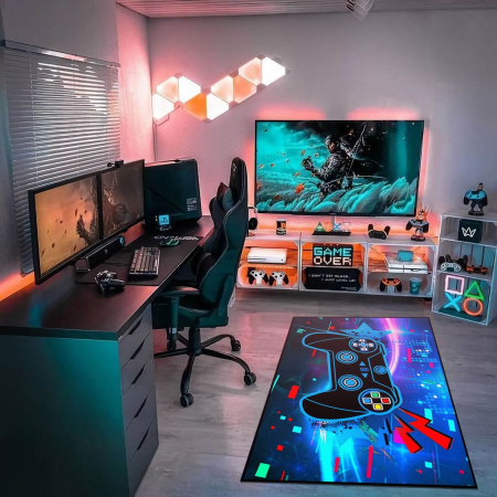 Covor moale antiderapant model Playstation 120 x 180 cm