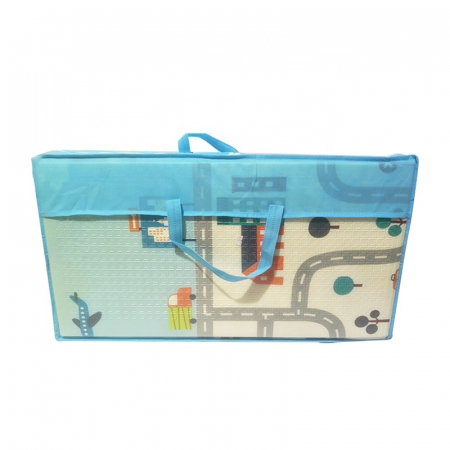 Covoraș de joacă pliabil din spumă cu 2 fețe. Dimensiune 150 cm x 200 cm x 1 cm model animale in padure [4]