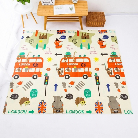 PROMOŢII - Covoraș de joacă pliabil din spumă cu 2 fețe. Dimensiune 150 cm x 200 cm x 1 cm model London