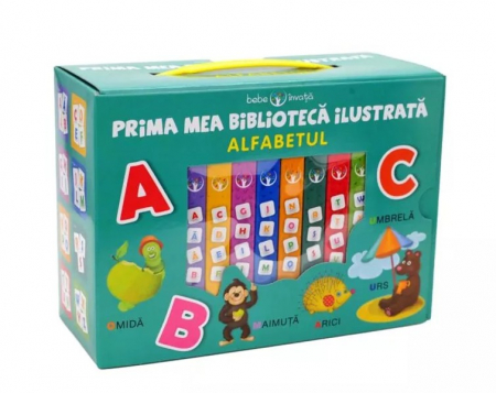 Bebe învaţă - Cutie. Bebe invata. Prima mea biblioteca ilustrata. Alfabetul