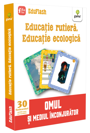 Carduri şi cărţi de joc educative/Montessori - Educație rutieră. Educație ecologică