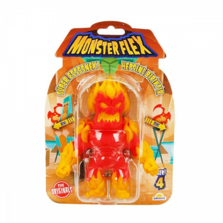 Figurina Monster Flex, Monstrulet care se intinde, S4, Fire Monster [2]